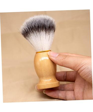 Minkissy 2-Piece Shaving Brush Set for Men | Wooden Handle Face & Razor Brush | Ideal for Beards & Grooming - Buy Online on GoSupps.com