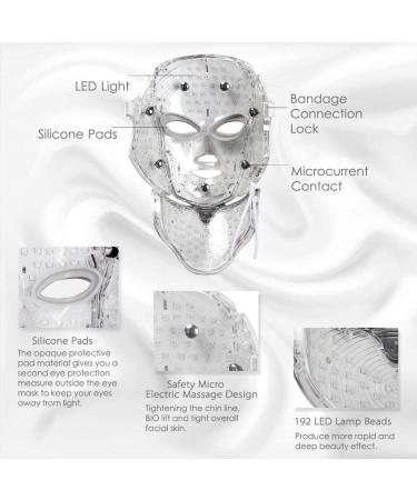 7 Color LED Face Mask Light Therapy for Skin Rejuvenation - Home Skin Care Mask for Face and Neck - Buy Online on GoSupps.com