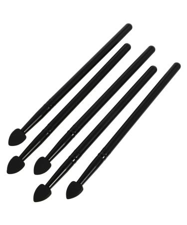 Uonlytech Eyeliner brush 5pcs eyes shadow brush eyes shadow Applicator Professional eyes shadow brush for eyeshadow Eyelin eyebrow lip make-up lip balm black