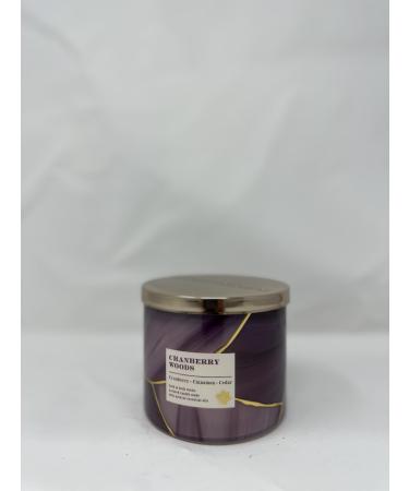 Cranberry Woods 3 Wick Candle 14.5 oz / 411 g Made with Natural Essential Oil