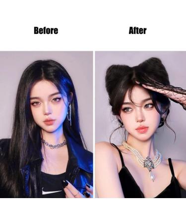 Cat Ears Hair Donut Chignon Claw Clip in Messy Hair Bun Space Bun Hair Pieces Cat Ears Bun Hair Extensions Wig Accessory Ponytail Hairpieces for Women Girls (Dark Brown) - Buy Online on GoSupps.com