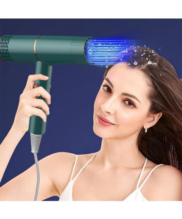 Hair Dryer Low Noise Blowdryers Portable Travel Blow Dryer Lightweight Travel Hair Dryer for Fast Drying Hairdryer for Constant Temperature Without Hair Damage Green- Us Standard 110v - Buy Online on GoSupps.com