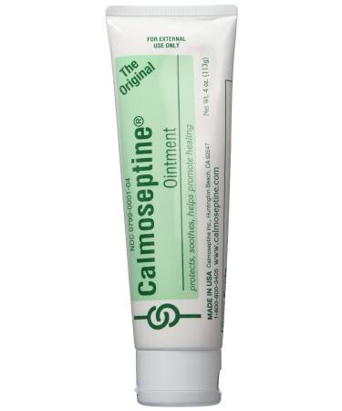 Calmoseptine Diaper Rash Ointment Tube (Pack of 6) 4 Ounce (Pack of 6)