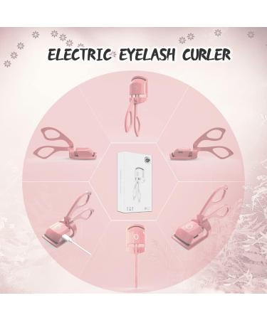Rechargeable Electric Heat Eyelash Curler - Pink | For Thick & Thin Lashes | 24-Hour Lasting Curl - Buy Online on GoSupps.com