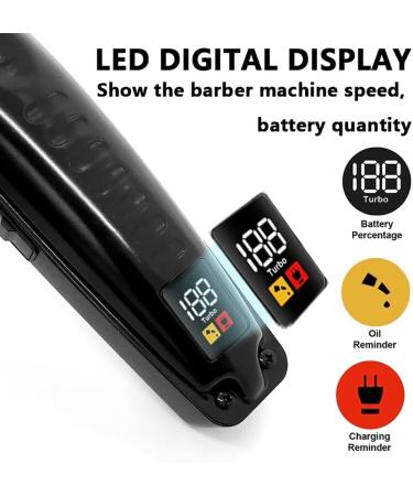 Pro Hair Clipper Hair Clipper Style 0mm Head Cordless Hair Clipper Zero Gap Carving Professional Electric Scissors - Buy Online on GoSupps.com