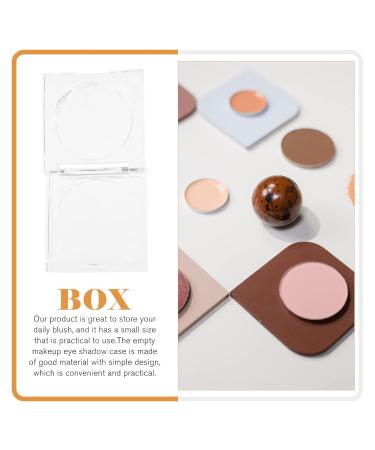 Clear Plastic Powder Cases with Round Top Lids - 4pcs Set for Makeup Storage - Buy Online on GoSupps.com
