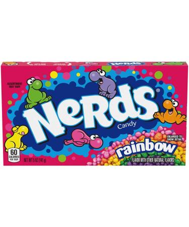 Wonka Rainbow Nerds Theatre Size Box 141g Box American Candy x 3 Delicious Tasty And Twisty Treat Gift Hamper