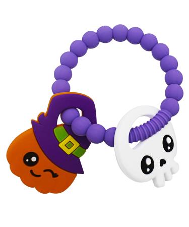 Halloween teething toy for babies pumpkin