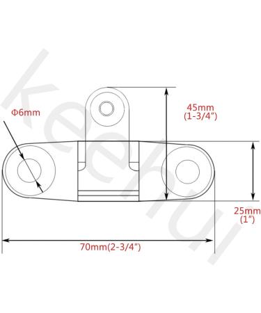 Keehui Pack of 2 Marine Grade Bimini Top 316 Stainless Steel Swivel Deck Hinge with Removable Pin - Rubber Pad Deck Mount Included - Buy Online on GoSupps.com
