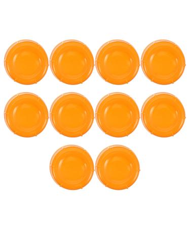BESTonZON 20 Pcs Baby Bottle Seal Cap Baby Bottle Caps Organiser Baby Feeding for Babies Tool Breastfeeding Bottles Flow Kit Travel Food Grade Pp Small Caliber Infant Products Orangex2pcs 4.3x4.3x1.5cmx2pcs