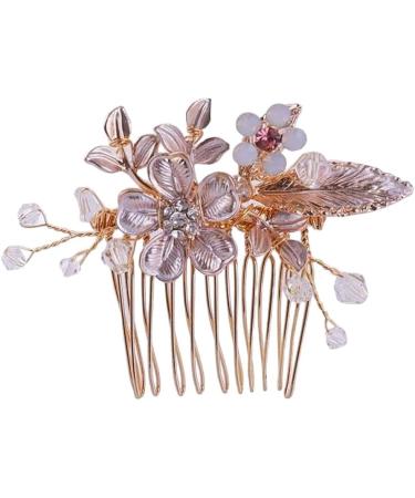 New 2025 Wedding Hair Accessories Flower Hair Clips Hairpin Crystal Headdress For Women Faux Pearl Barrettes Hair Combs Hair Decor Jewelry Fashion Accessories Creative Gift - Buy Online on GoSupps.com