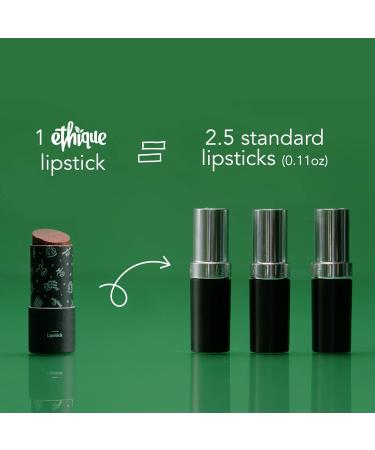 Ethique Hibiscus Satin Matte Lipstick - Vibrant Coral 0.28 oz - Vegan & Cruelty-Free - Buy Online on GoSupps.com