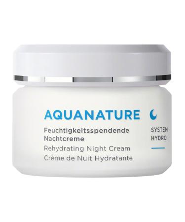 ANNEMARIE B RLIND - AQUANATURE Rehydrating Night Cream - Papyrus and Glasswort Extracts for Lasting Hydration - Nourishes Regenerates Rehydrates - 1.69 Fl Oz