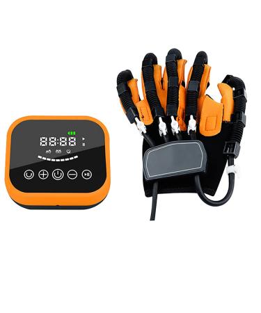 BTAISYDE Rehabilitation Robot Gloves Finger Orthoses Training Stroke Hand Splint Finger Straightening Brace Guard Protector Hand Dysfunction Patient Training Device Left Medium