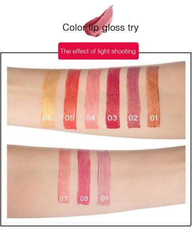 TianWlio Matte lipstick - Waterproof - Pearlescent liquid lip gloss - Shimmering lip gloss - Moisturizing - Waterproof - Long-lasting - Buy Online on GoSupps.com