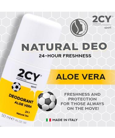  2CY Cosmetics 2CY Natural Aloe Vera Deodorant 24-Hour Freshness 50 ml long-lasting 24-hour protection with care for your skin. With organic rosemary peel lavender and lemon extracts. - Buy Online on GoSupps.com