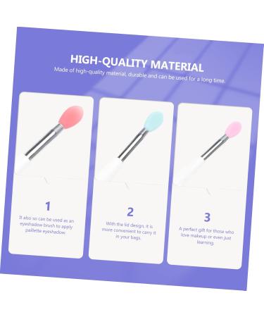 Buy Minkissy 12 Pcs Silicone Lip Brush Set - Exfoliating & Lip Balm Applicator - Perfect for Makeup - Rubber & Silicone Brushes - White Color - 7.5x1cm - Ideal for Lip Care & Cosmetics - Buy Online on GoSupps.com