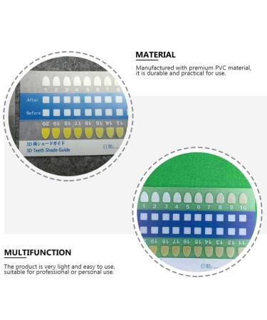 Healifty Porcelain Teeth Whitening Shade Guide - 40pcs Dental Equipment for Oral Care - Buy Online on GoSupps.com