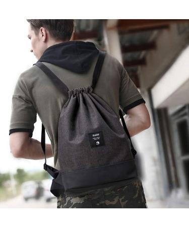 Kalidi 11L Gym Backpack & Daypack for Men & Women | Kordelzug Sports Bag with Inside Pocket - Perfect for Travel & City | Anthracite - Buy Online on GoSupps.com