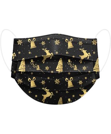 Buy Amdole 10-Piece Christmas Pattern Disposable Masks - 3-Layer Adult Mouth Protection | Breathable Bandanas & Neckerchiefs for Fashion & Comfort - Buy Online on GoSupps.com