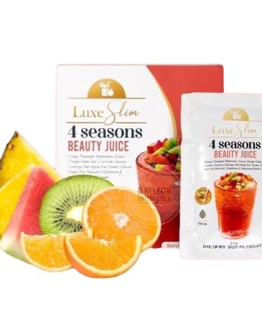 Luxe Slim 4 SEASONS Beauty Juice 21g x 10 Sachets - 10 Count Pack for Radiant Skin - Buy Online on GoSupps.com