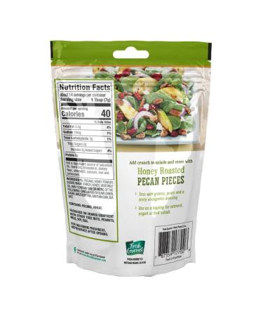 Crunchy Honey Roasted Pecan Pieces - 3.5 oz | Fresh Gourmet Snack & Salad Topper - Buy Online on GoSupps.com