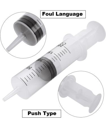 6PCS Large 200ml Syringe with Tube - Sterile and Sealed Plastic Syringe for Lip Gloss, Paint, Resin, Oil, Watering Plants - Buy Online on GoSupps.com