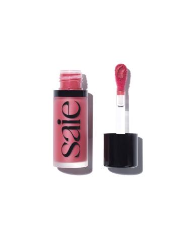 Saie Dew Blush - Lightweight  Blendable + Buildable Cream Gel Blush for a Dewy Cheek Tint - Doe Foot Wand Makeup Applicator - Dreamy (0.40 oz)