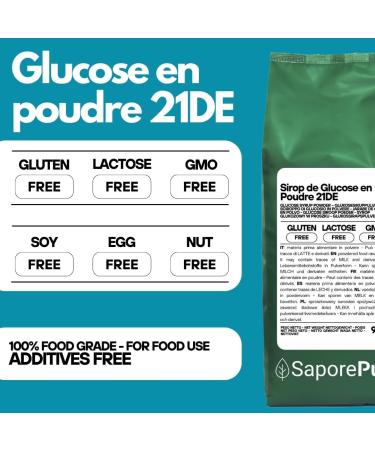 SaporePuro Glucose syrup powder 900g - ideal for desserts ice cream and sorbets - Buy Online on GoSupps.com