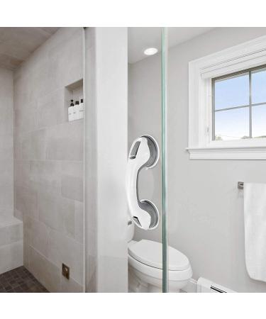 WYMY 2 Pack Shower Suction Grab Bar Shower Handle with Strong Hold Suction Cup Grip Grab in Bathroom Bath Handle Grab Bars for Bathroom 12 Inch - Buy Online on GoSupps.com