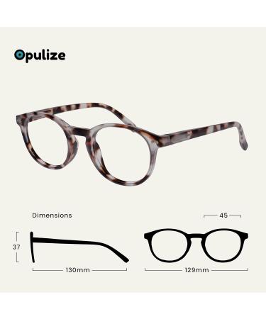 Opulize Zen Twin Pack Reading Glasses - Light Brown Tortoise Sun Readers for Men & Women +2.00 Strength - Buy Online on GoSupps.com