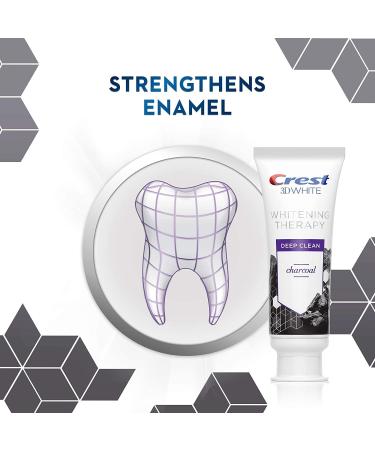 Crest Charcoal 3D White Whitening Therapy Toothpaste - 5.2oz Invigorating Mint with Fluoride - Buy Online on GoSupps.com