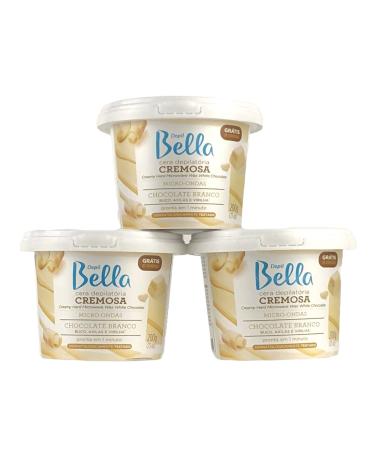 Depil Bella Microwave Creamy Hard Wax White Chocolate 200 gr (3 PACK)
