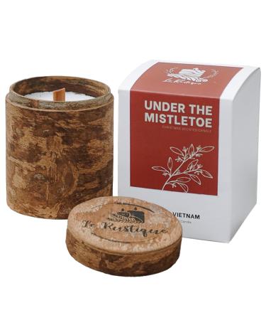 Christmas Scented Candle Soy Candle with Eucalyptus Lavender Cypress Essential Oils 6.5oz 48 Hours Burn Time - Aromatherapy Candle for Anxiety Relaxation Fall Decor Cinnamon Smooth Box