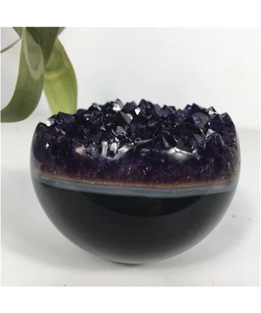 Amethyst Rough Stone Agate Natural Amethyst Quartz Crystal Ball Cluster Stones Specimen Home Craft Decoration Gift Geode Shpere