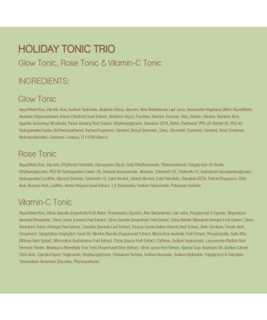 Pixi Beauty Tonic Trio | Holiday Edition Gift Set with 3 Pixi Favorite Tonics | Glow Tonic, Vitamin- C Tonic, Rose Tonic | Calming, Hydrating, Gentle Exfoliating and Smoothing 1 Count (Pack of 3) - Buy Online on GoSupps.com