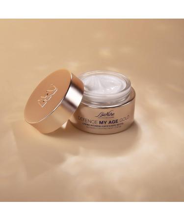 Bionike Defence My Age Gold Intensive Facial Cream Nipple Strengthening Anti-Ageing Repairs Strengthens & Repolps Mature Pelli Dona Hydration & Elasticity to Skin 50 ml - Buy Online on GoSupps.com