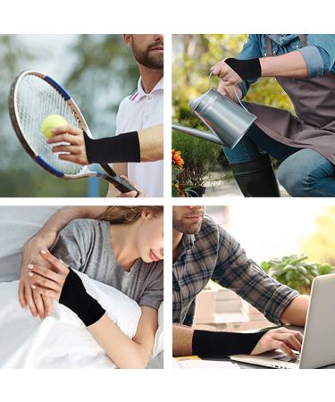 Wrist Thumb Arthritis Gloves (2Pcs) - Compression Sleeves with Gel Pad for Arthritis and Carpal Tunnel - Breathable Fingerless Gloves for Men & Women - Buy Online on GoSupps.com