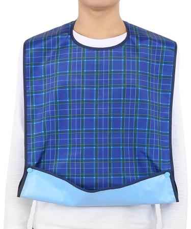 Adult Bib Skin-friendly Double Waterproof Clothes Protector Bib Pratical Soft for Adult Elder - Buy Online on GoSupps.com