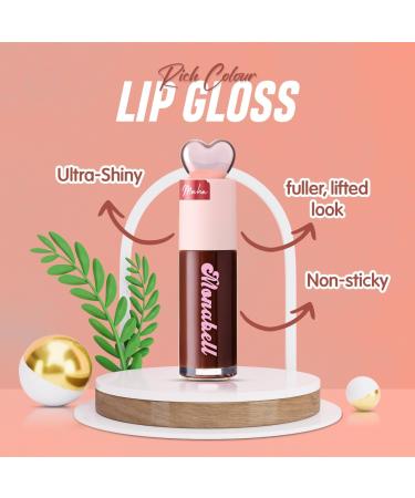 Buy Luxurious Mocha Lip Gloss | Long-Lasting Hydration & Shine | Non-Sticky Plump Lips | High-Definition Moisturizing Makeup - Buy Online on GoSupps.com