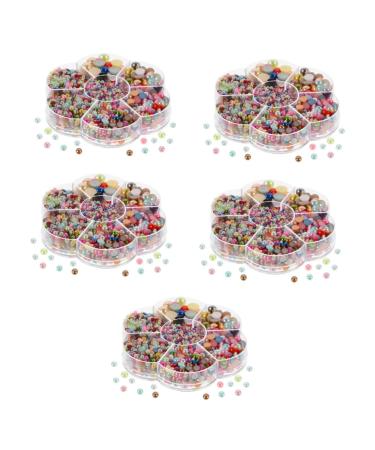 ibasenice 5 Boxes Clothing & Accessories Diy Charms Nail Diy Flatback Pearl Charm Manicure Decor Headdress Pearl Diy Headdress Decoration Half Round Pearl for Crafts Abs Boxed