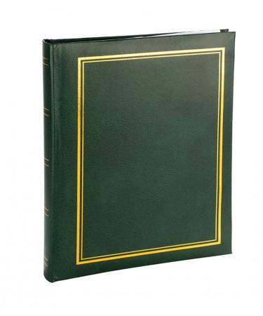 Classic 6x4 Photo Album - Easy to Fill Slip in Method & Book Bound Fotoalbum | Store 100 Pictures in a Traditional & Timeless Design Photograph Album Idea 100 Pictures Green