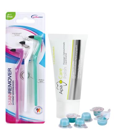 Wellsamed savings set with 1 piece of Remover tartar remover and 10x mira-clin HAP polishing paste + 1x apacare polish for effective tartar removal
