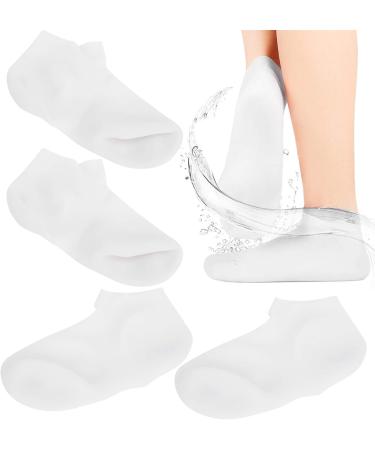 Verdant Touch Elastic Foot Care Socks Moisturizing Exfoliating Foot Skin Care Socks 2 Pairs White Size S (33-35) - Buy Online on GoSupps.com