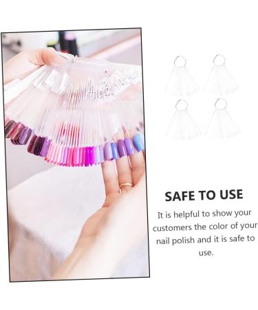  Didiseaon Didiseaon 150 Pcs Fan-Shaped Nail Polish Color Board Practice Nail Plate Nail Color Card Sample - Buy Online on GoSupps.com