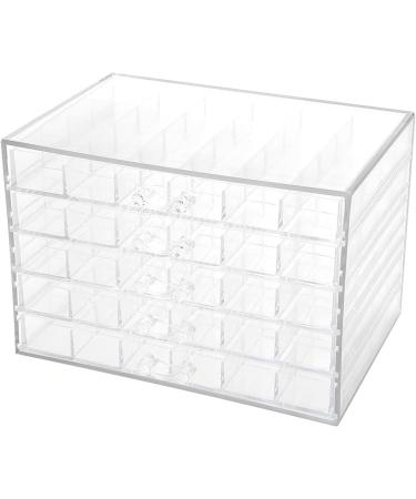 HURRISE Transparent Storage Box Empty Storage Box High Applicability Manicure Store Beauty Salon Woman for Home - Buy Online on GoSupps.com