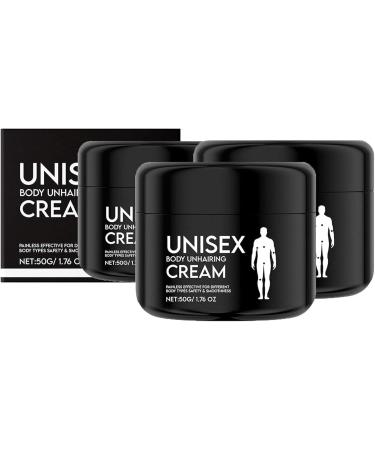 Cr me d pilatoire unisexe pour le corps indolore sans poils douce longue dur e adapt e toutes les zones du corps. 3PC