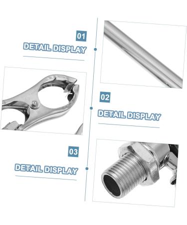 FOMIYES Moxibustion Clip Set for Neck Pain Relief | Moxa Massage Tools | Beauty and Skin Care - 16x6.5cm Silver - Buy Online on GoSupps.com