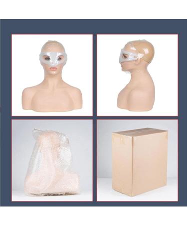 RuixFLR PVC Show Window Doll Head - Realistic Training Head for Hats Wigs Earrings & Jewelry Display - Buy Online on GoSupps.com