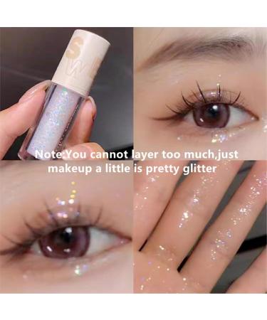 Korean Glitter Makeup Set: Go Ho Liquid Eyeshadow, Glitter Eyeliner, and Lip Gloss - White Pearl Shade for Women - Buy Online on GoSupps.com